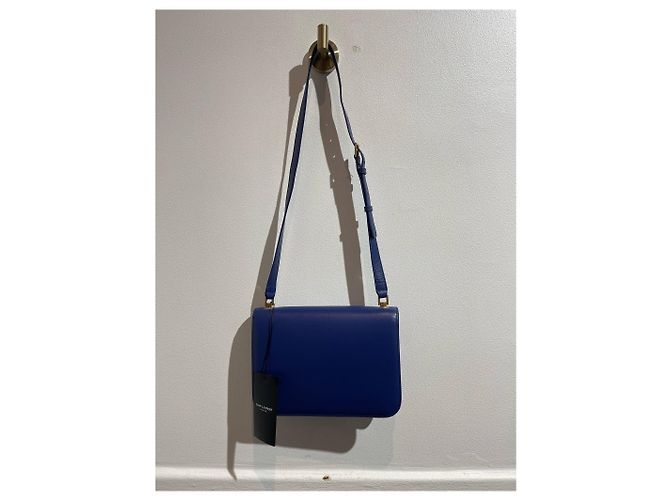 SAINT LAURENT Borse T. Pelle Blu - vista 9