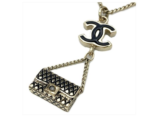 Collana Matelassé Coco Mark di Chanel Nero D'oro - vista 2
