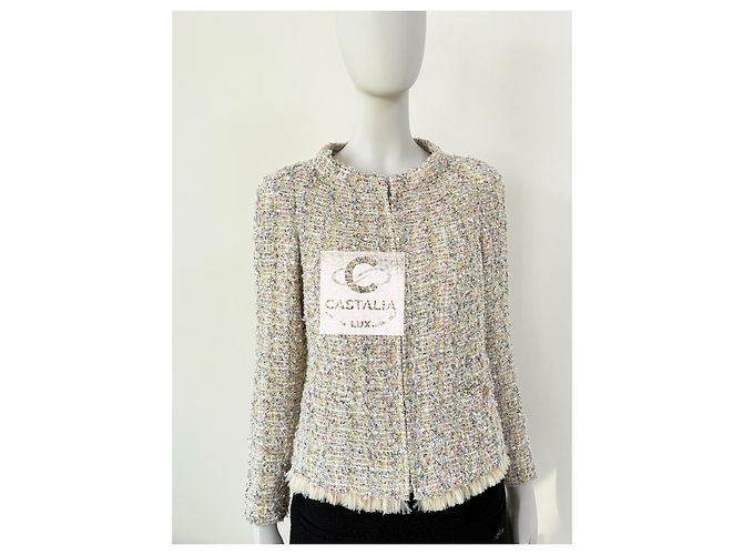 Chanel 11K$ Star Sequin Lesage Tweed Jacket - vista 11