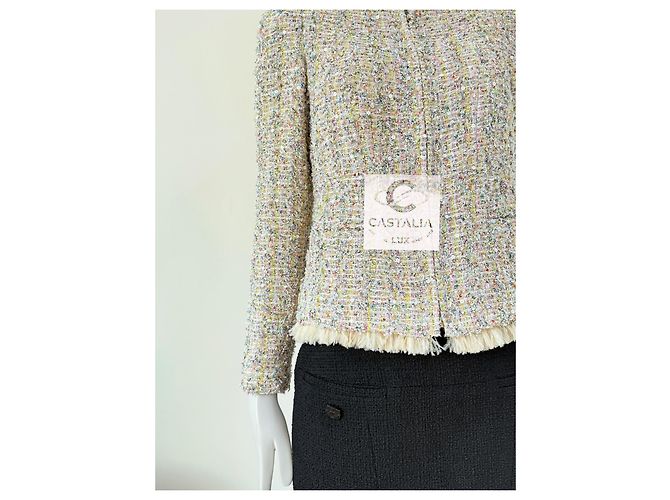 Chanel 11K$ Star Sequin Lesage Tweed Jacket - vista 12