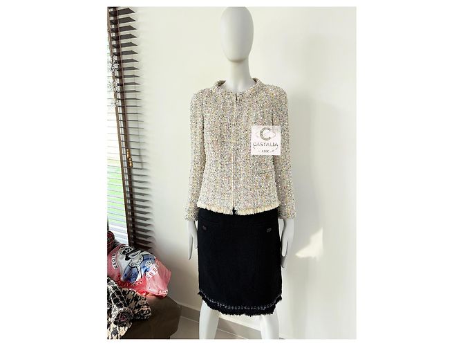 Chanel 11K$ Star Sequin Lesage Tweed Jacket - vista 5