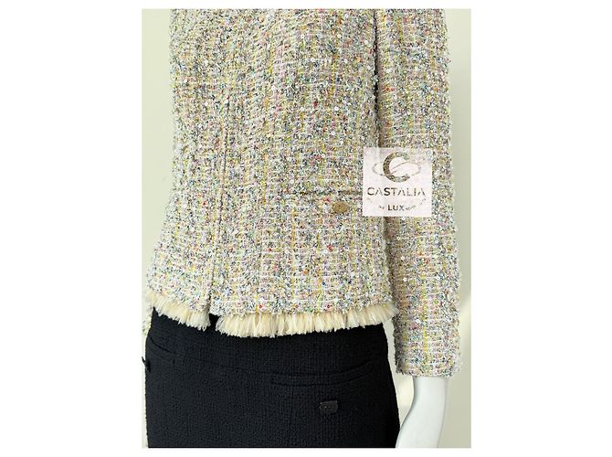 Chanel 11K$ Star Sequin Lesage Tweed Jacket - vista 8
