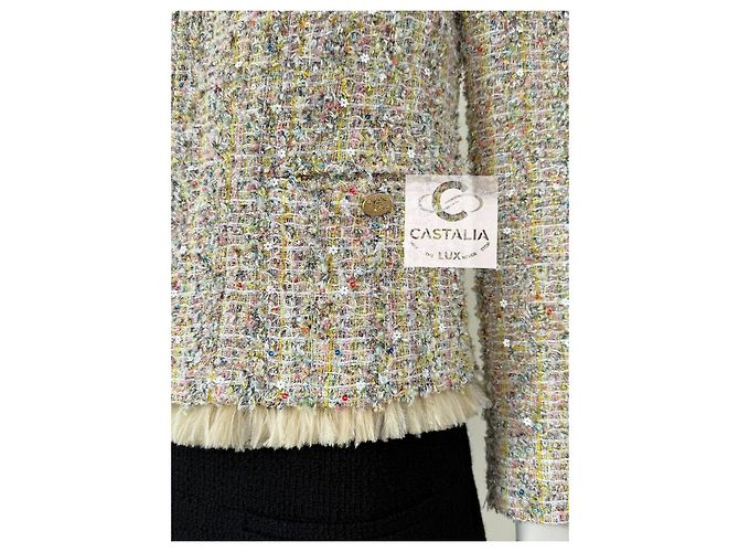 Chanel 11K$ Star Sequin Lesage Tweed Jacket - vista 9