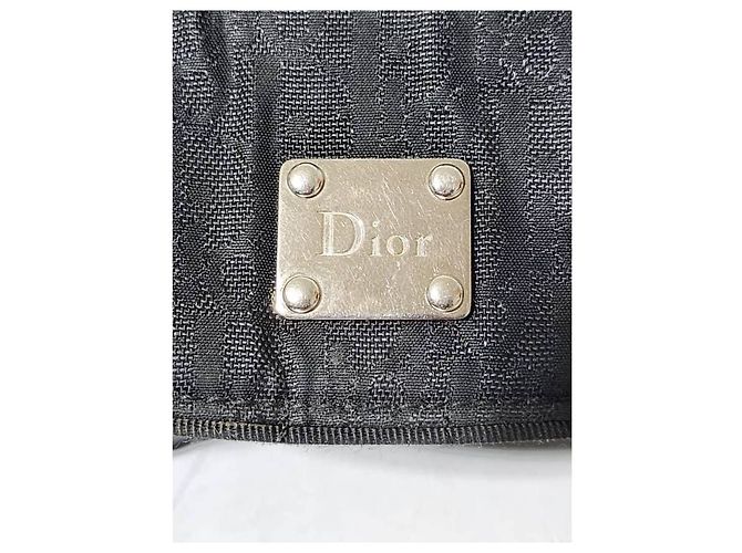 Christian Dior Dior Oblique Monogramm Canvas Continental Geldbörse Schwarz - Ansicht 10