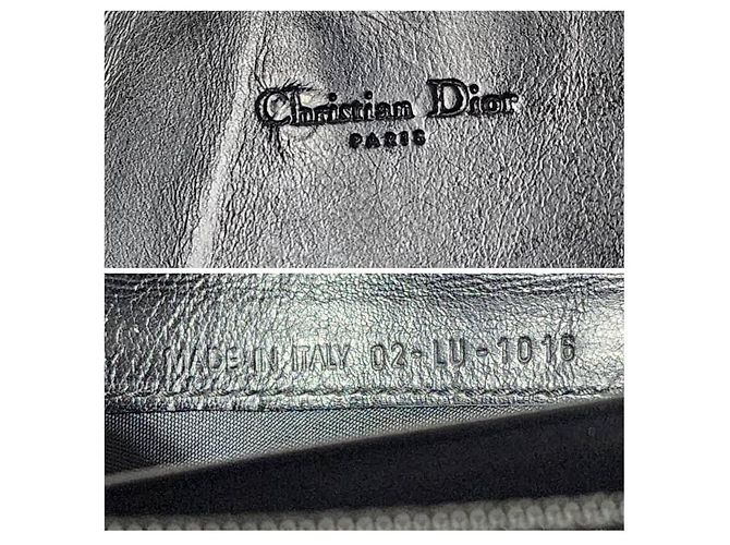 Christian Dior Dior Oblique Monogramm Canvas Continental Geldbörse Schwarz - Ansicht 9