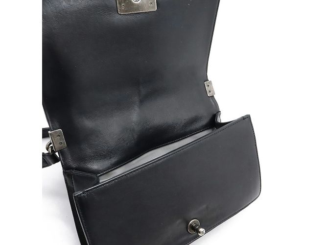 Borsa a Spalla Chanel Boy Chanel 25 Wild Stitch Nero - vista 5