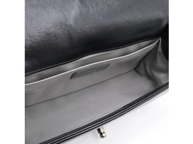 Borsa a Spalla Chanel Boy Chanel 25 Wild Stitch Nero - vista 6