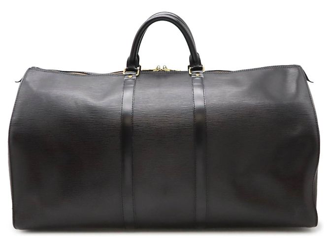 Borsa Boston Keepall 55 Epi Louis Vuitton Nero - vista 2