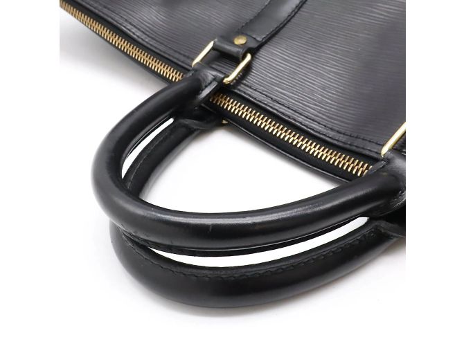 Borsa Boston Keepall 55 Epi Louis Vuitton Nero - vista 5