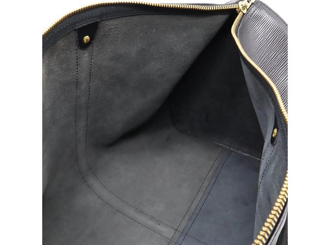 Borsa Boston Keepall 55 Epi Louis Vuitton Nero - vista 8