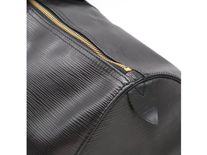 Borsa Boston Keepall 55 Epi Louis Vuitton Nero - vista 9