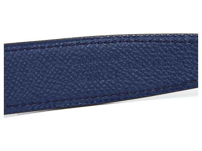 Hermès Gürtel T75 Constance 24 Einzigartiger Silber Tuareg H Schnalle 30in Hermes Blau Grün - Ansicht 3