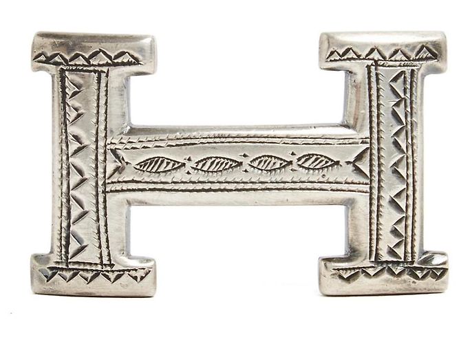 Hermès Gürtel T75 Constance 24 Einzigartiger Silber Tuareg H Schnalle 30in Hermes Blau Grün - Ansicht 4