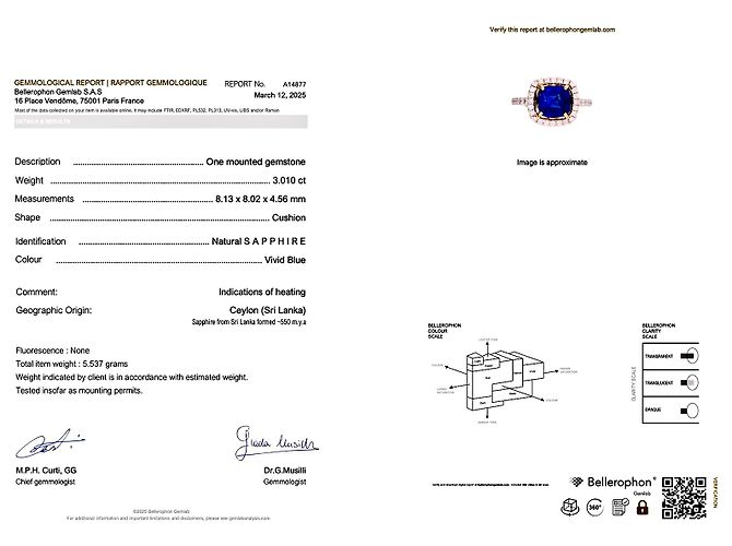 inconnue Saphirring, Diamanten, zwei Goldarten. - Ansicht 2