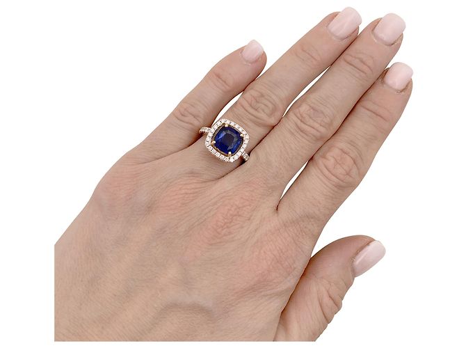 inconnue Saphirring, Diamanten, zwei Goldarten. - Ansicht 3