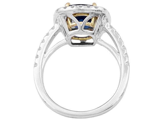 inconnue Saphirring, Diamanten, zwei Goldarten. - Ansicht 4