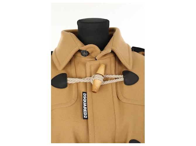 Abrigo de lana marrón Dsquared2 VOLCANO Castaño - vista 2