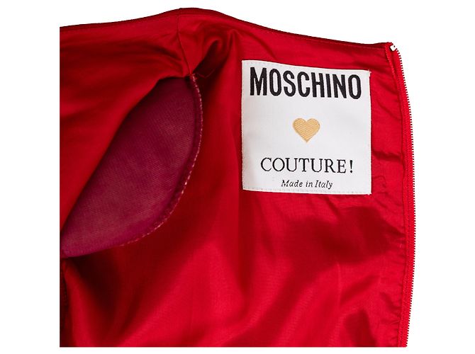 Moschino Couture Midi Kleid Rot - Ansicht 11