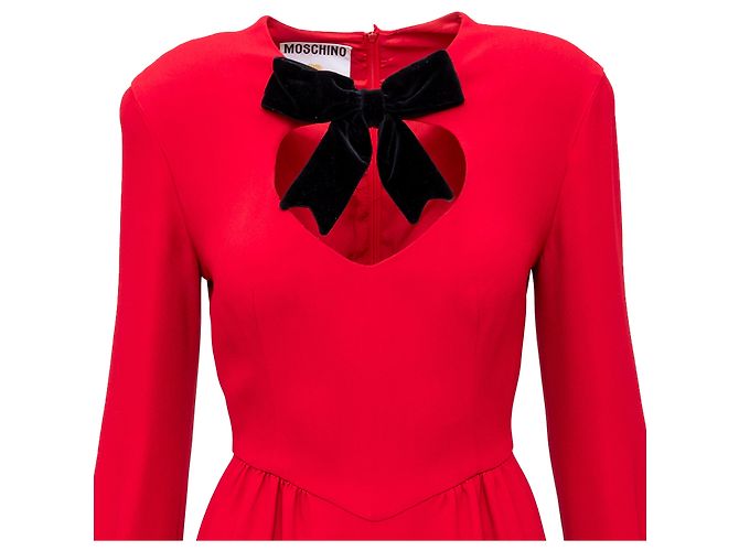 Moschino Couture Midi Kleid Rot - Ansicht 4
