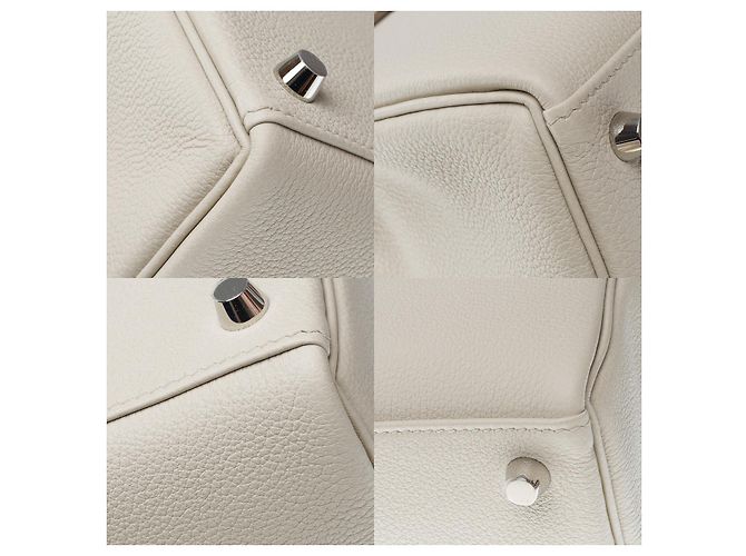Hermès Sac HERMES Kelly 25 en Cuir Gris - 102532 - vue 11