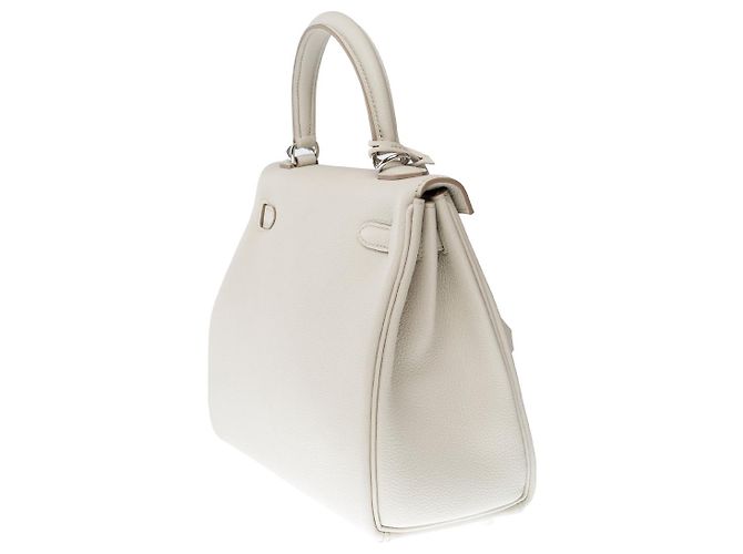 Hermès Sac HERMES Kelly 25 en Cuir Gris - 102532 - vue 6