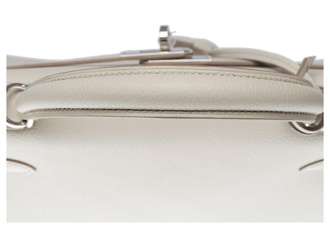 Hermès Sac HERMES Kelly 25 en Cuir Gris - 102532 - vue 9