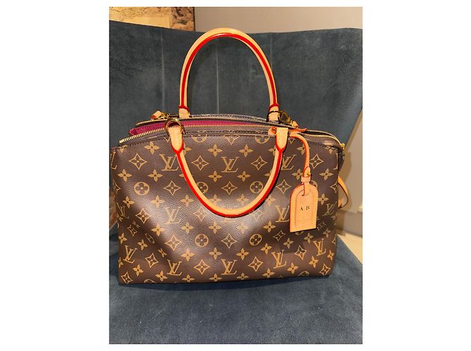 Petillante Tote Grand Palais Louis Vuitton Marrone Lino D'oro - vista 2
