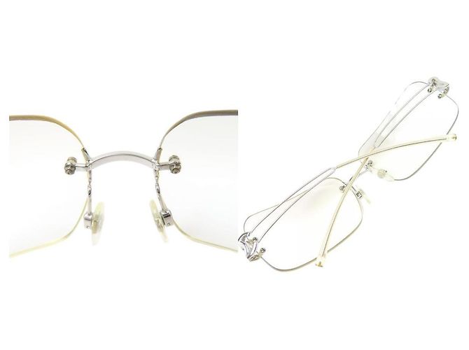 Chanel CC Logo Silber Klare Randlose Sonnenbrille 4068 - Ansicht 10