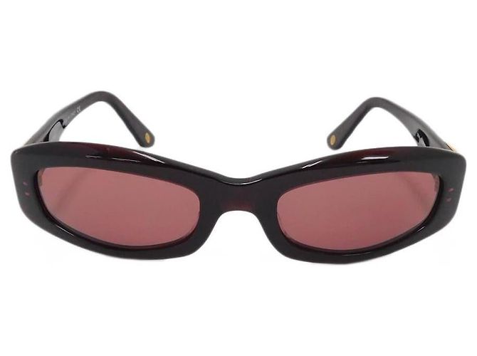 Gafas de sol acolchadas marrón rojo con logo CC dorado Chanel 5014 Castaño Roja - vista 2
