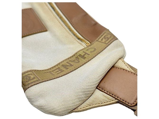 Borsa a spalla vita Chanel Sport Tan Brown Marrone - vista 10