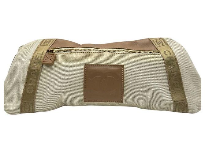 Borsa a spalla vita Chanel Sport Tan Brown Marrone - vista 2
