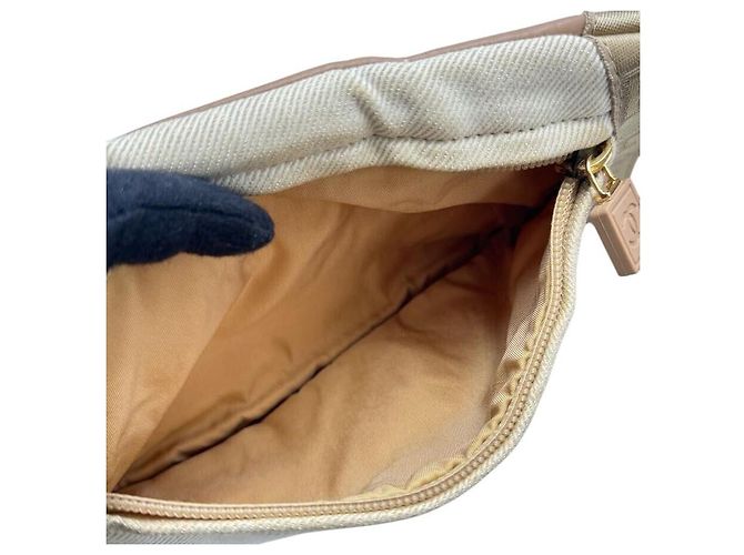 Borsa a spalla vita Chanel Sport Tan Brown Marrone - vista 6