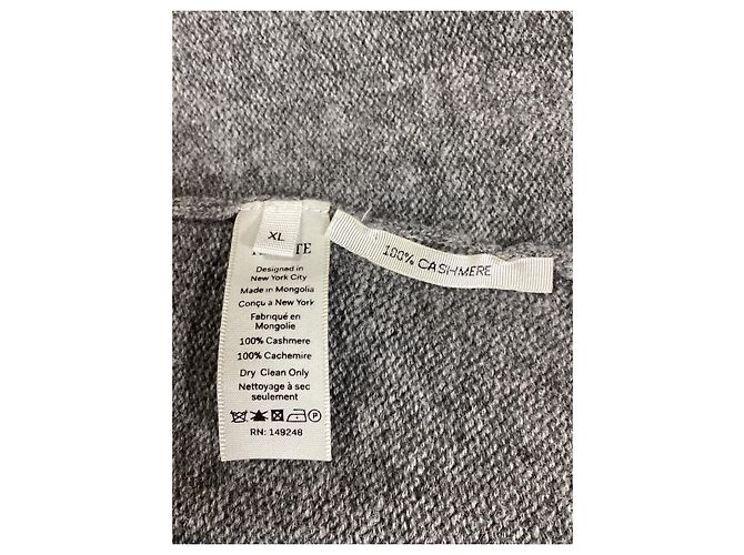 Vestido Mini Fleurine Khaite en Cachemira Gris - vista 11