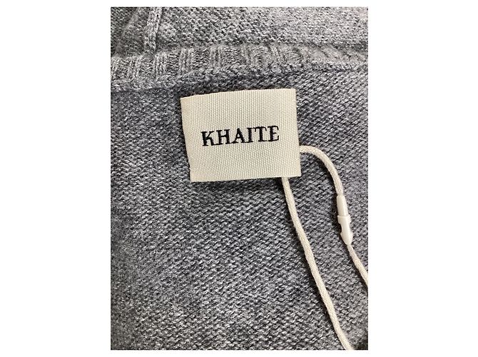 Vestido Mini Fleurine Khaite en Cachemira Gris - vista 12