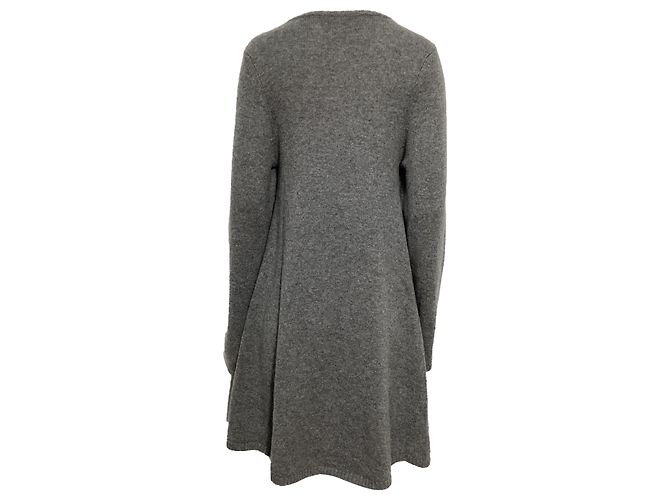 Vestido Mini Fleurine Khaite en Cachemira Gris - vista 3