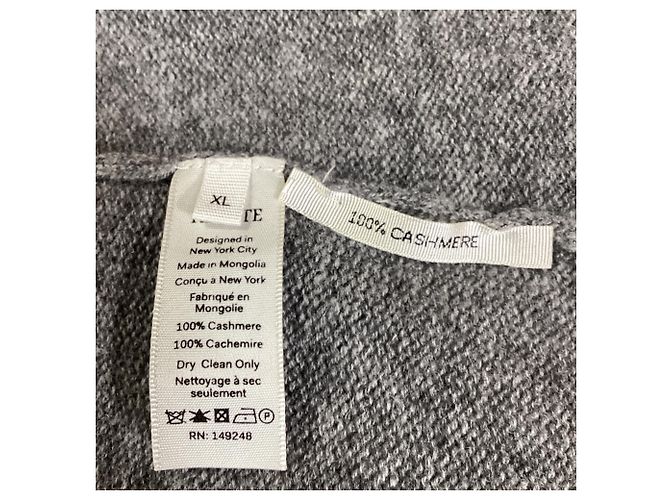 Vestido Mini Fleurine Khaite en Cachemira Gris - vista 5
