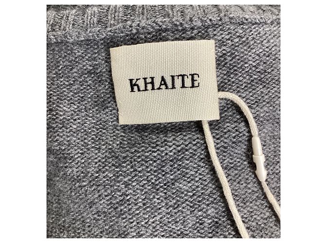 Vestido Mini Fleurine Khaite en Cachemira Gris - vista 6