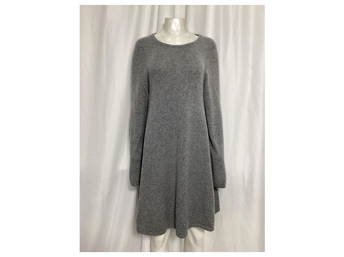 Vestido Mini Fleurine Khaite en Cachemira Gris - vista 7