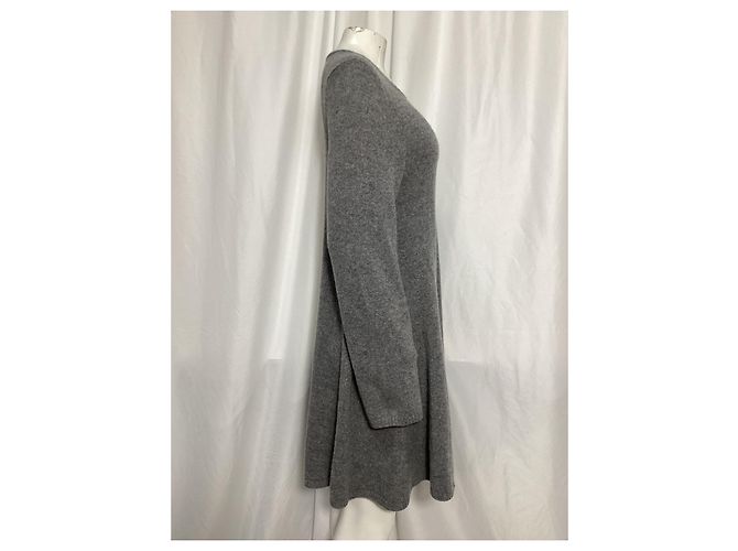 Vestido Mini Fleurine Khaite en Cachemira Gris - vista 8
