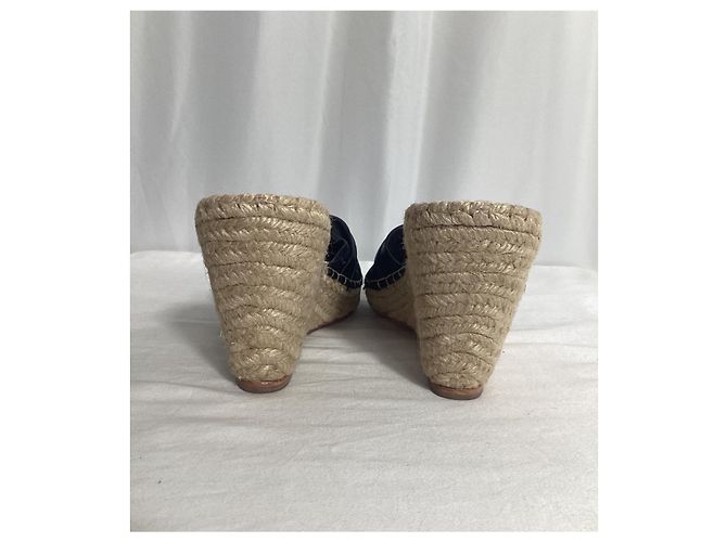 Sandali espadrille con zeppa Loeffler Randall in pelle nera - vista 13