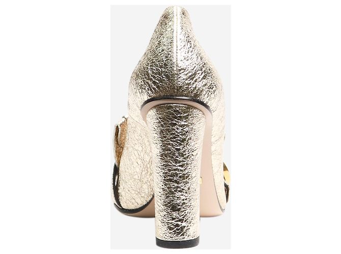 Gucci Talons à franges Gold Marmont - taille UK 2 - vue 3