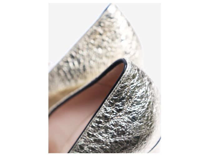Gucci Talons à franges Gold Marmont - taille UK 2 - vue 5