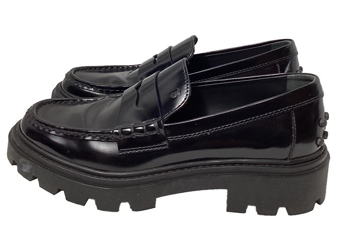Mocassini Tod's in pelle nera Nero - vista 4