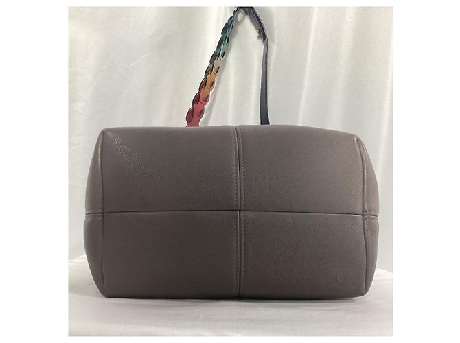 Borsa a spalla Anya Hindmarch Build a Bag in pelle grigia Grigio - vista 10