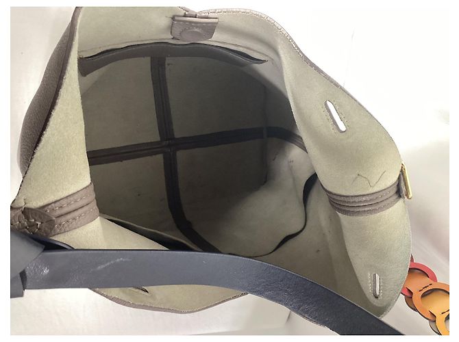 Borsa a spalla Anya Hindmarch Build a Bag in pelle grigia Grigio - vista 11
