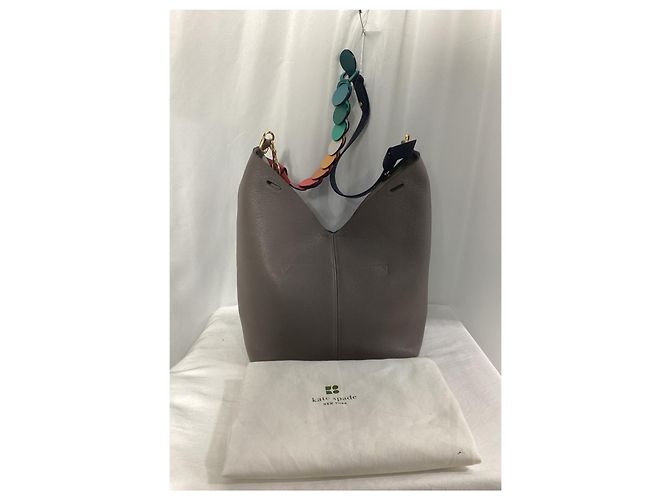 Borsa a spalla Anya Hindmarch Build a Bag in pelle grigia Grigio - vista 12