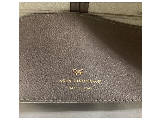 Borsa a spalla Anya Hindmarch Build a Bag in pelle grigia Grigio - vista 13