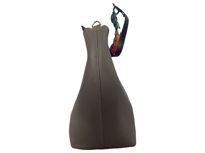 Borsa a spalla Anya Hindmarch Build a Bag in pelle grigia Grigio - vista 2