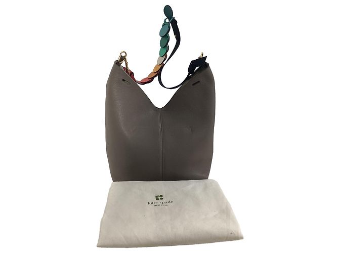 Borsa a spalla Anya Hindmarch Build a Bag in pelle grigia Grigio - vista 3