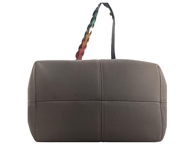Borsa a spalla Anya Hindmarch Build a Bag in pelle grigia Grigio - vista 5